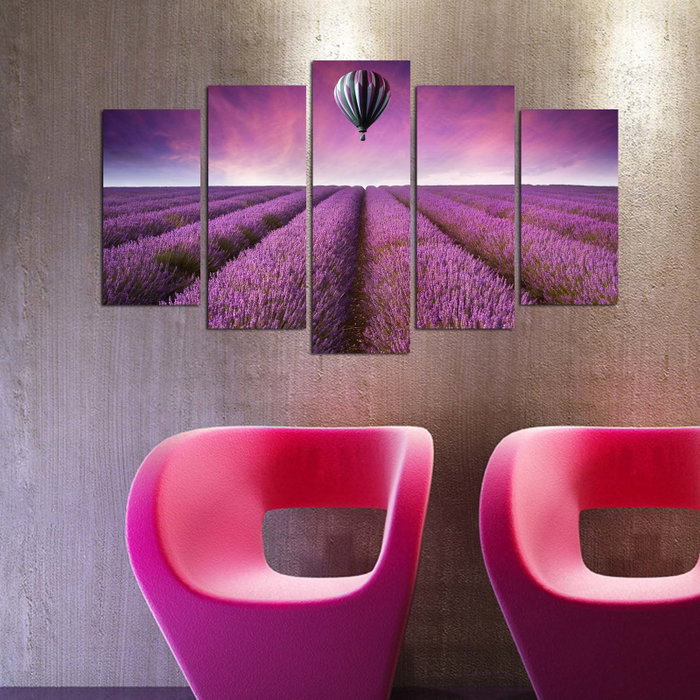 Wallity Pintura Decorativa de MDF 5PMDF-54 Multicolor